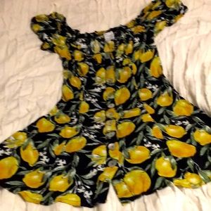 US size 6 mini lemon dress